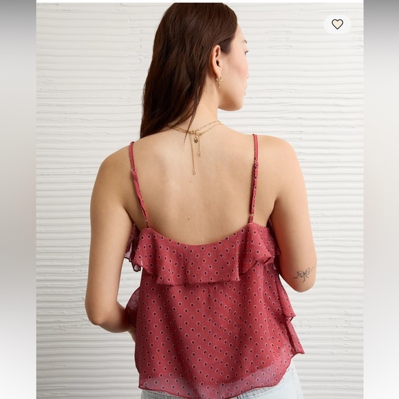 NWT AE Ruffle Button-Down Cami - Picture 3 of 6